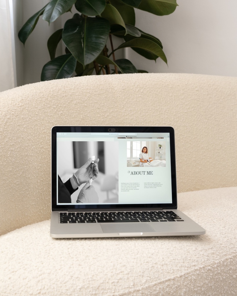 ZENSES Lab post: client website on a laptop